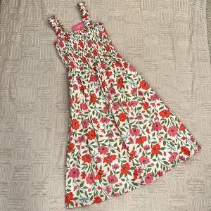 Kate Spade Bold Garden Blooms Smocked Dress with pockets, Small, new with tags